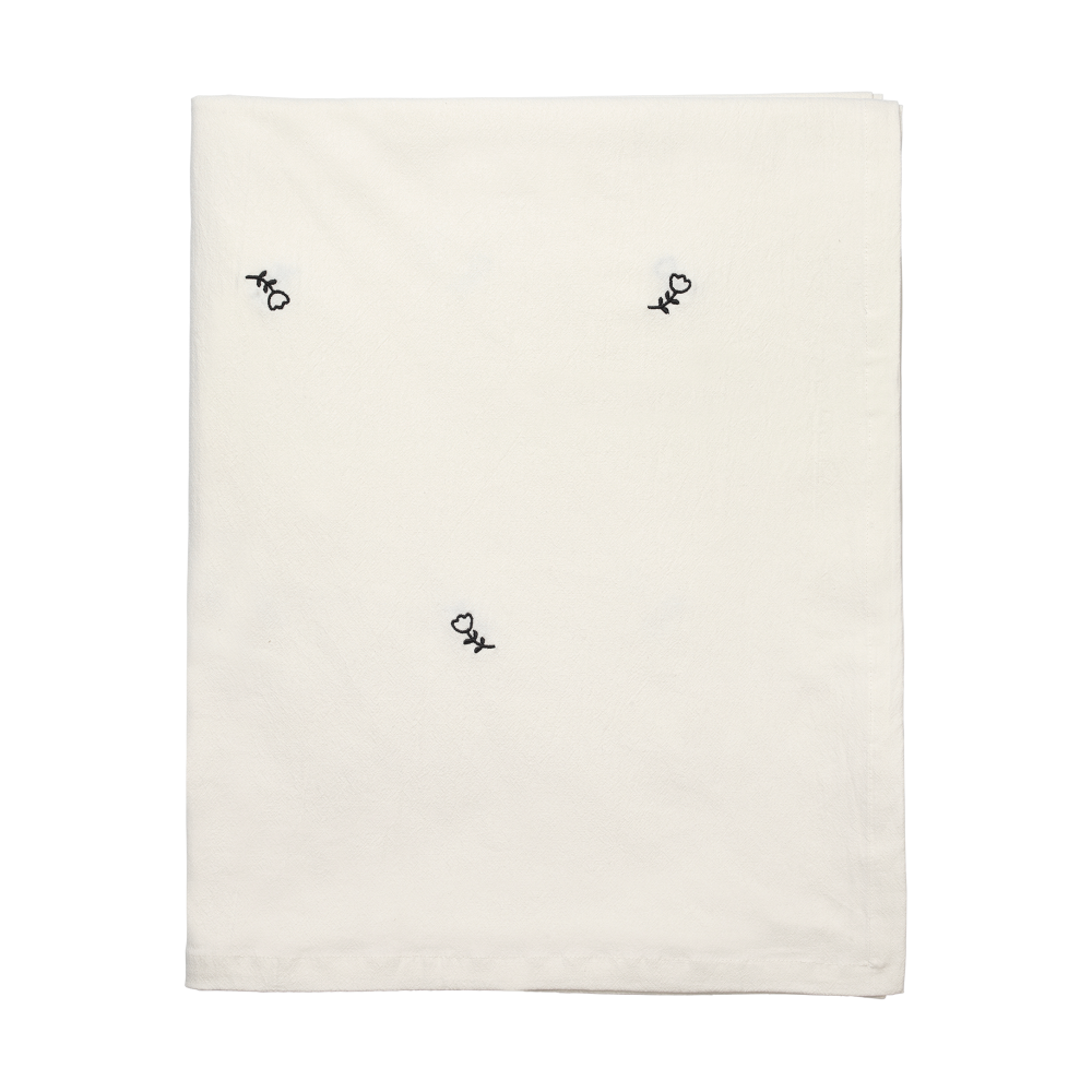 Mai bordsduk, 160x200 cm, black-off white