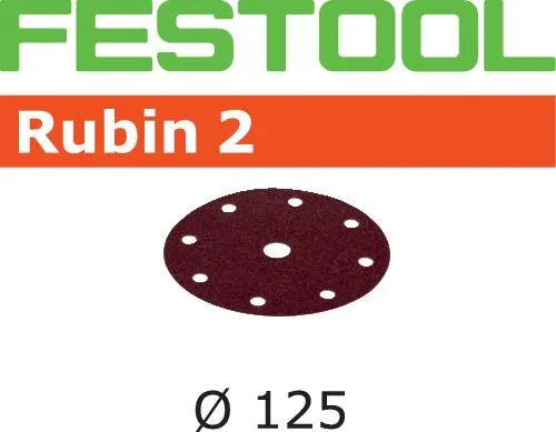 Festool STF RU2 Slippapper 125mm, 8-hålat, 50-pack P120 - Bild 2