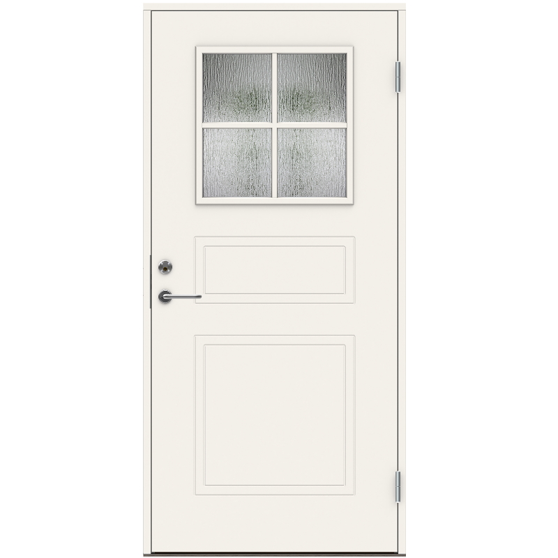 Ytterdörr Swedoor P-500 Cotswoldglas Vit NCS-S 0502-Y