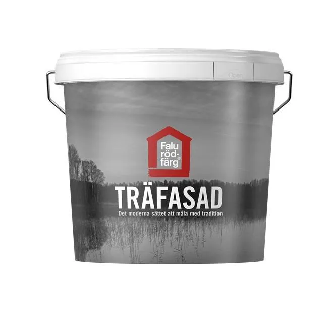 Falu Rödfärg Träfasad Fasadfärg helmatt Ljusröd
