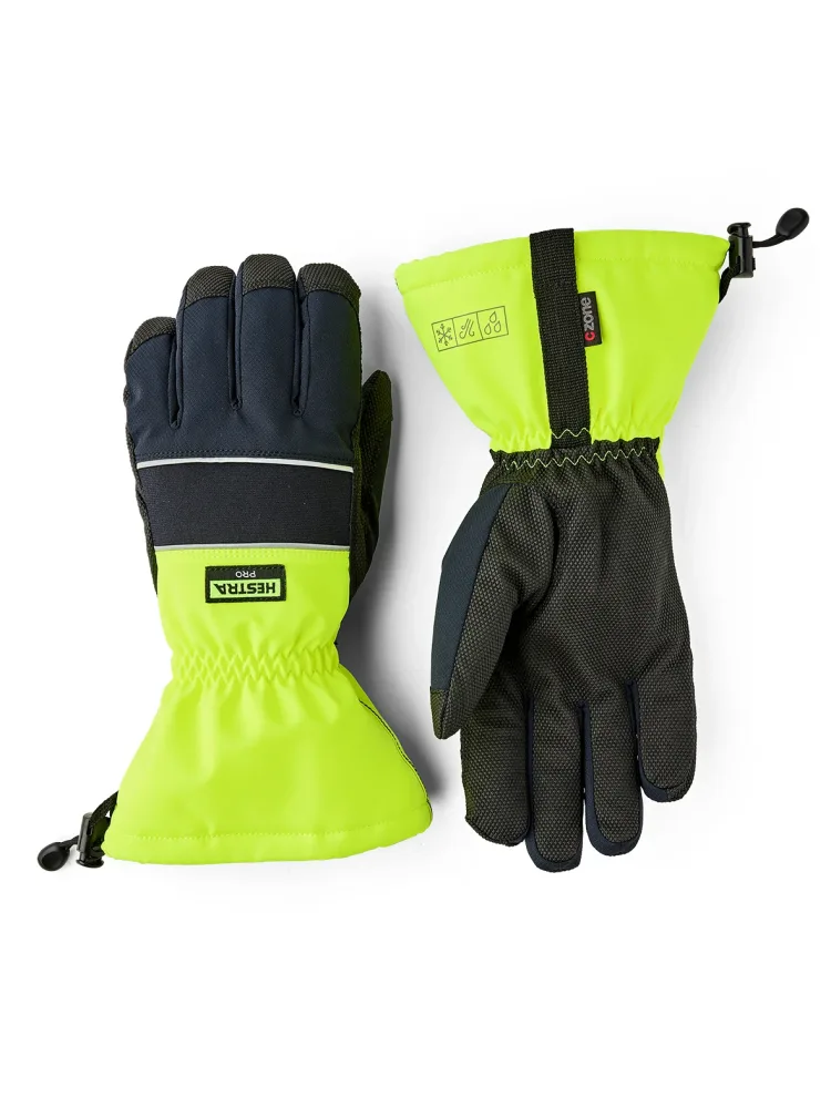 Hestra Pro Alba Czone Vinterhandske high-vis gul/svart 11