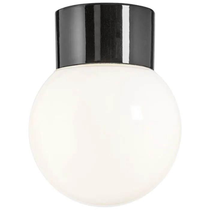 Ifö Electric Classic Glob Takarmatur blank, rak, IP54 Svart - Bild 2