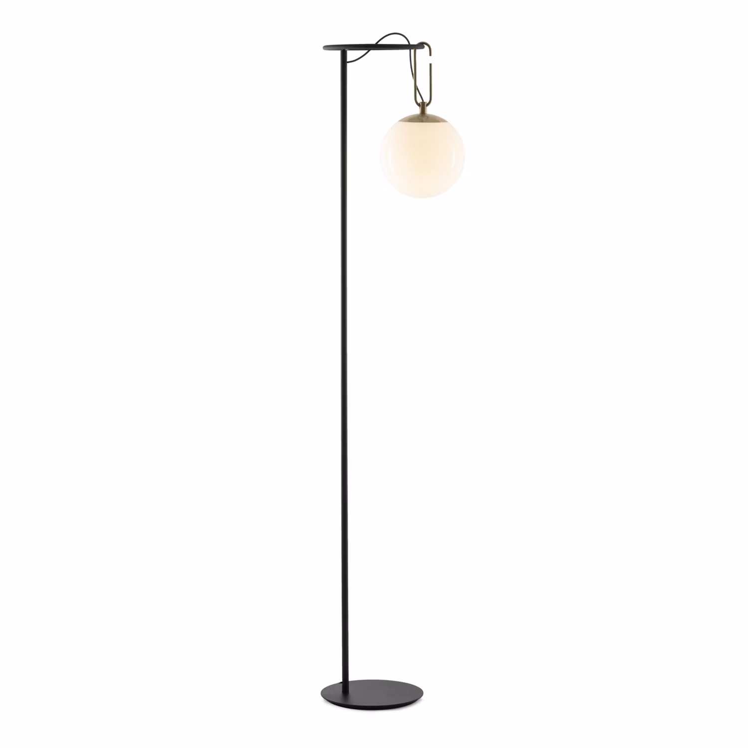 NH 22 Golvlampa, Svart / Mässing