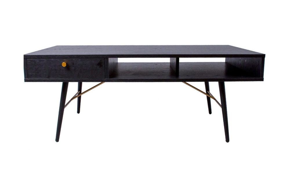Luxem Soffbord 115 cm med Förvaring Låda + Hylla