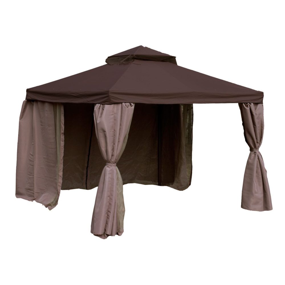 Paviljong Legend Brun 2,91x2,91xH2/2,8 m