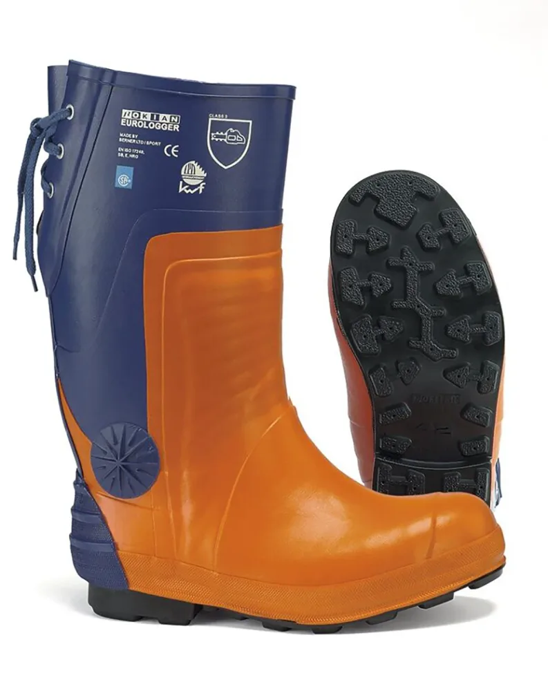 Nokian Euro Logger 3 Sågskyddsstövel orange/blå 39