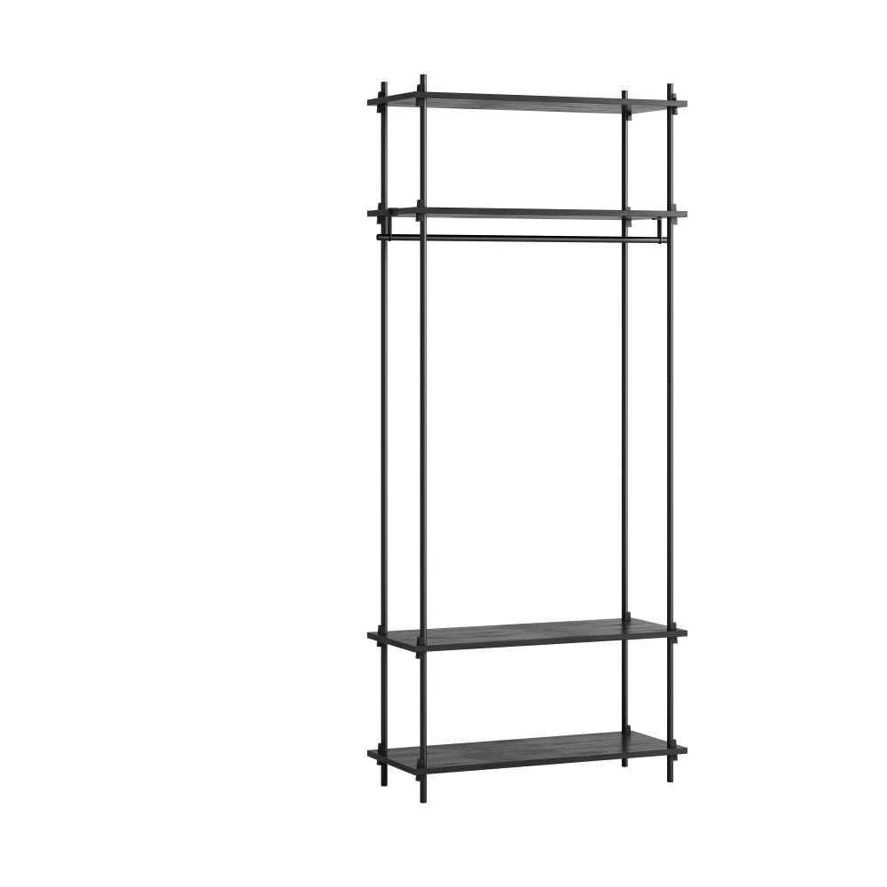 Moebe shelving system s.200.1.F, Svart
