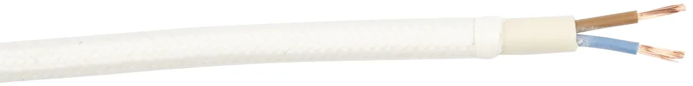 Gelia 4070810032 Textilkabel SKK, 3G0.75, 3 m Vit