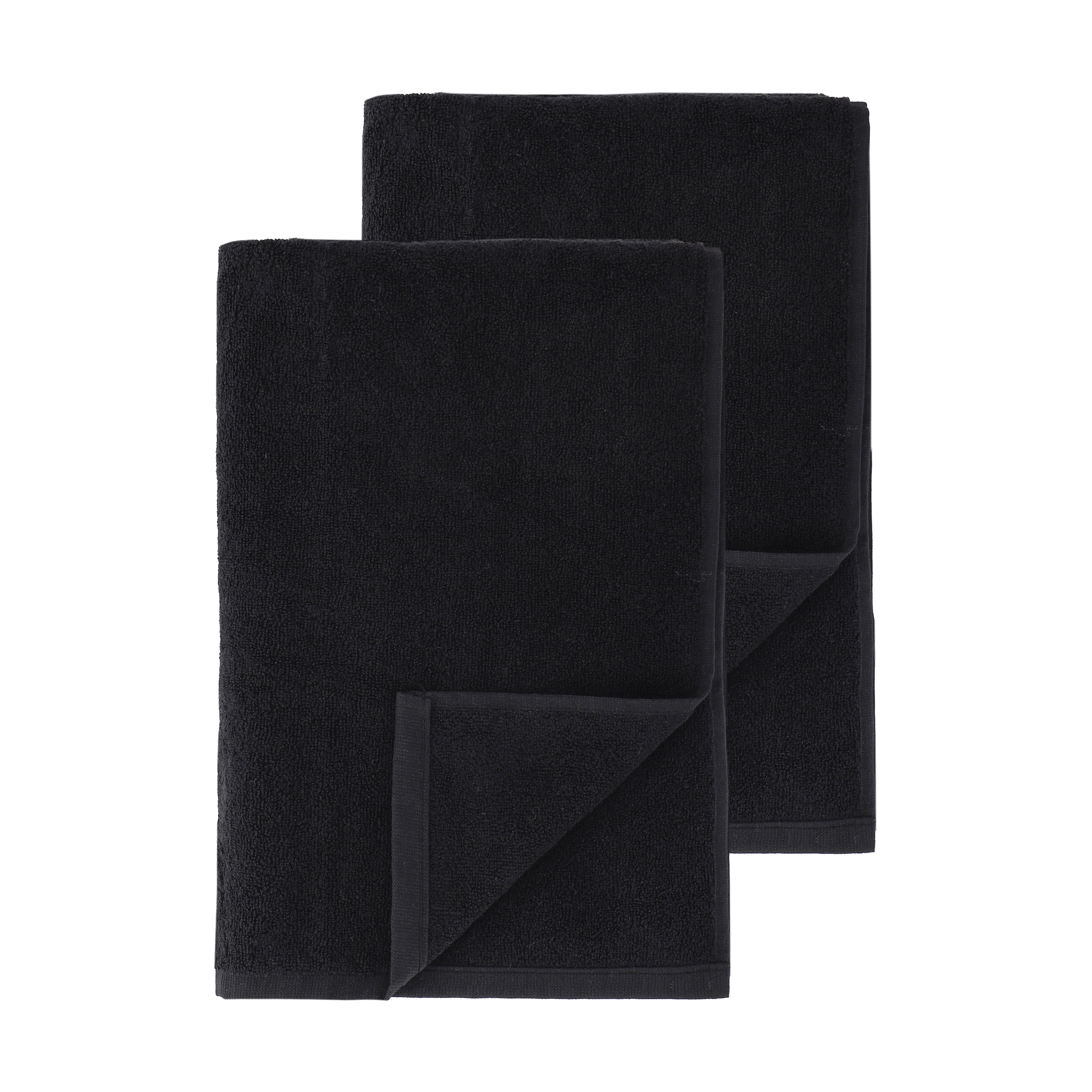Drift badhanddukar 100x150 cm 2-pack - Svart