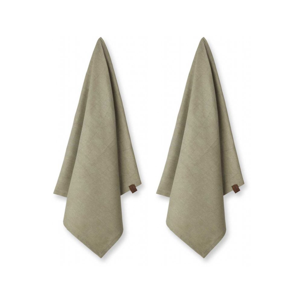 Humdakin ekologisk kökshandduk 45x70 cm 2-pack, Oak