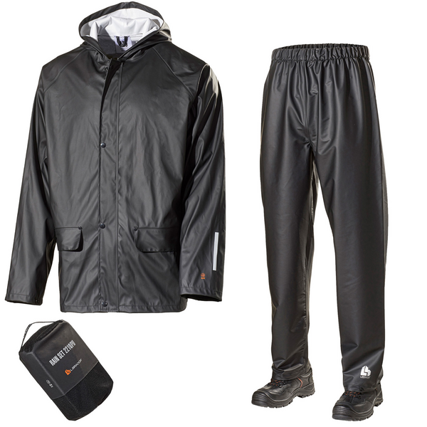 REGNSET 2210PU L BRADOR SVART L