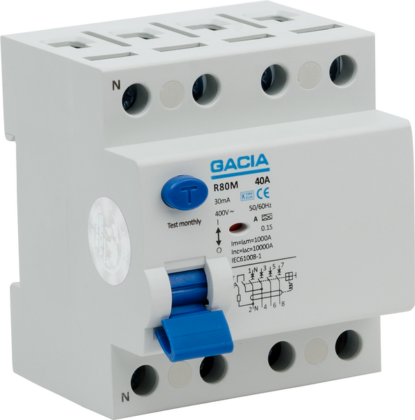 JORDFELSBRYTARE GELIA 4P 40A 30MA 4M, 4 MODULER