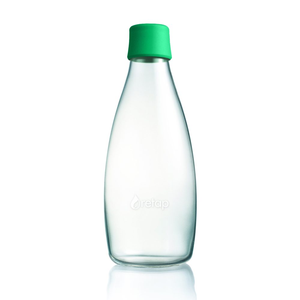 Retap glasflaska 0,8 l, mörkgrön
