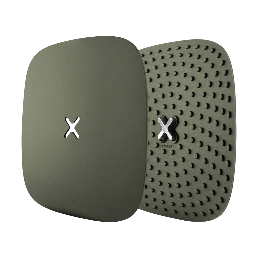 Green Tool grytlappar med krok 18x18 cm 2-pack, Grön