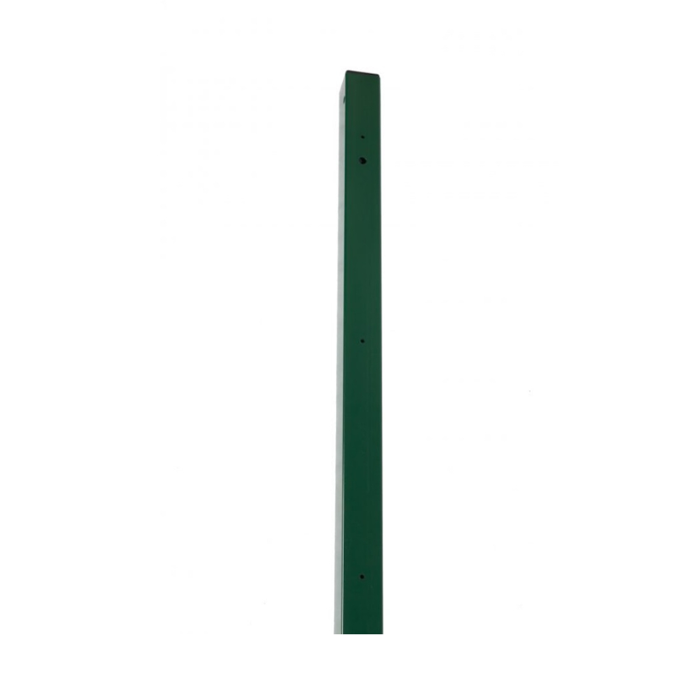 Ändstolpe 40x40x800mm Komplett Mörkgrön Häggroth Stängsel