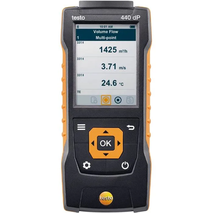 Testo 440 dP Multifunktionsinstrument för ventilation och inneklimat