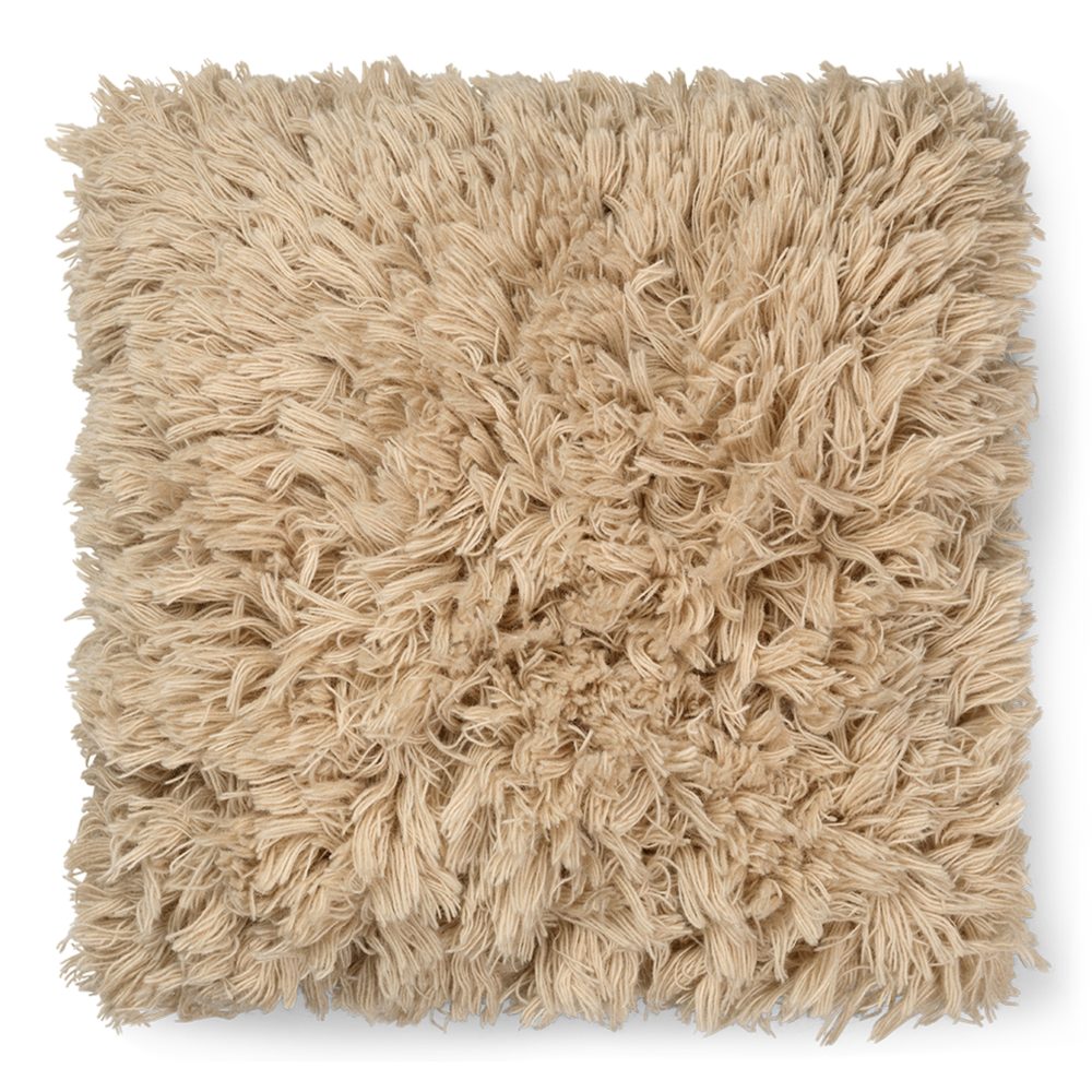Meadow High Pile kudde 50x50 cm, Light Sand