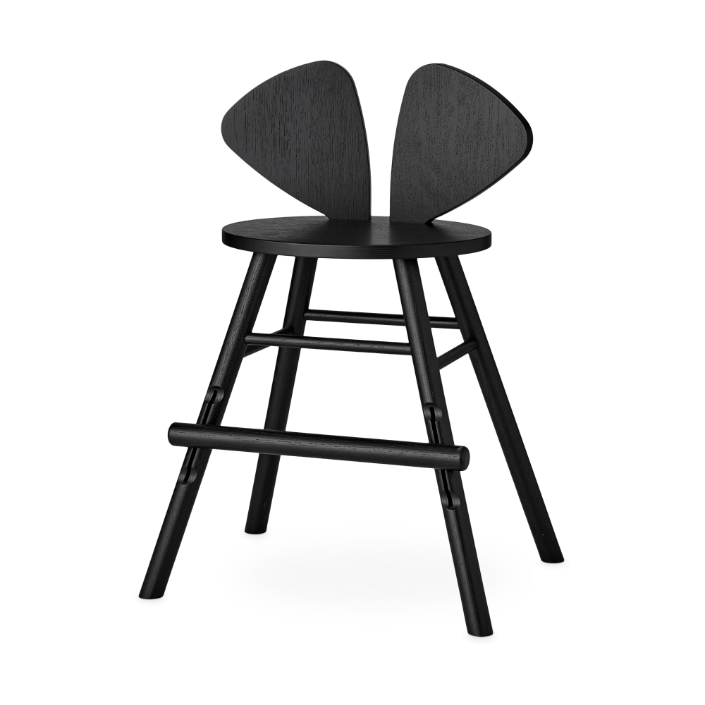 Mouse Chair Junior stol, Svart
