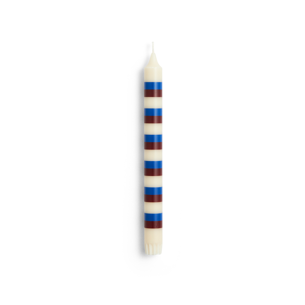 Pattern ljus stripe, Off white-brown-blue