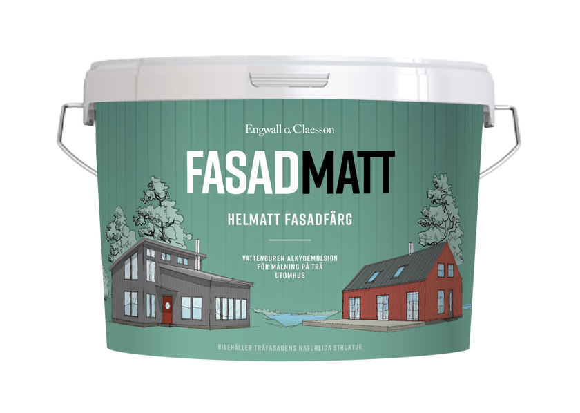 Lasol Fasadmatt 10 L 9072 Mörkgrå