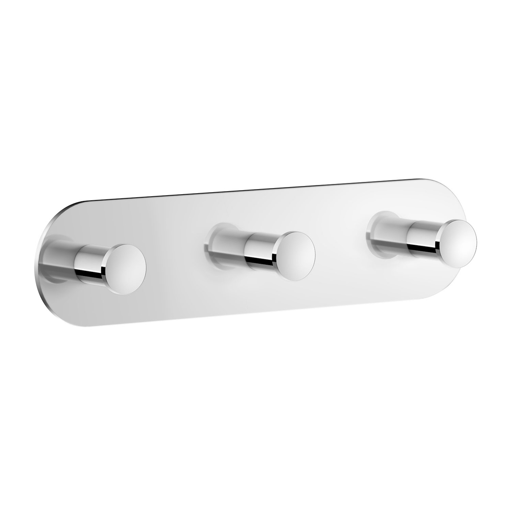 Trippelkrok Självhäftande Dot Polerad Krom Smedbo TK359