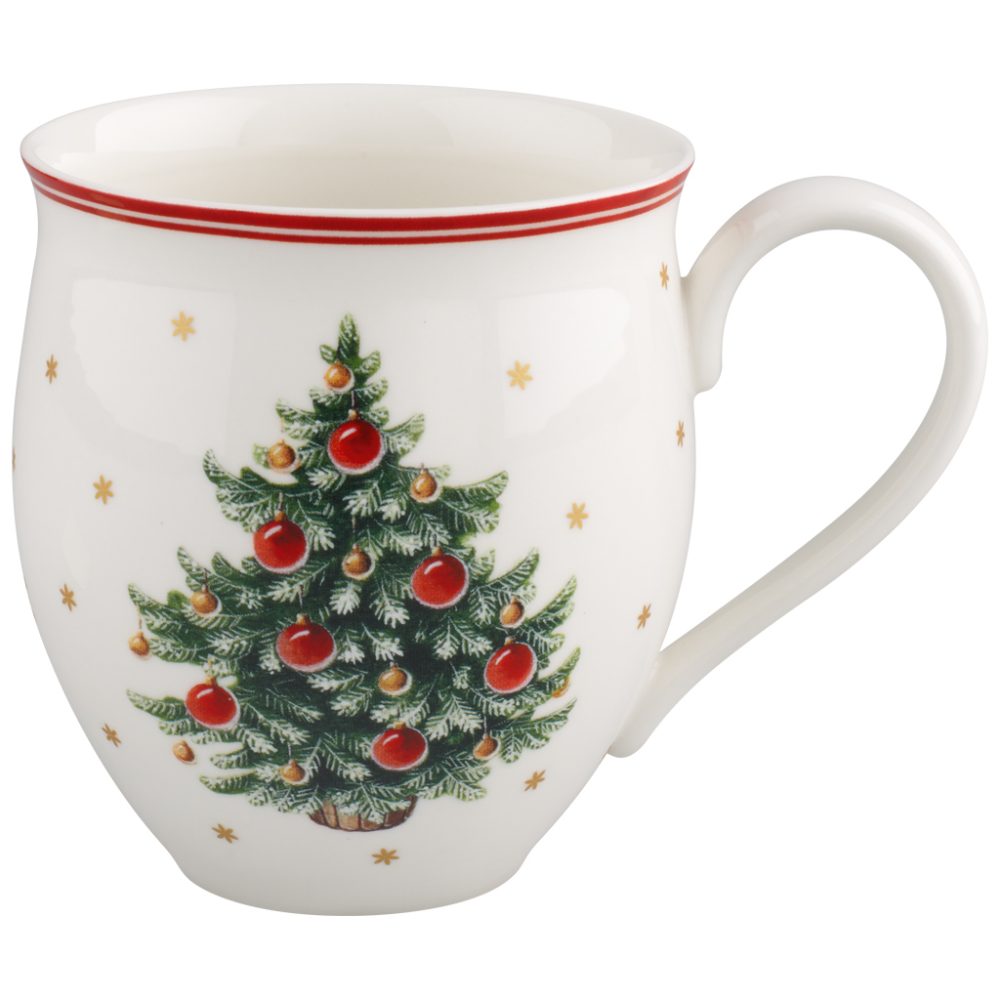 Toy's Delight mugg 39 cl, Vit-röd
