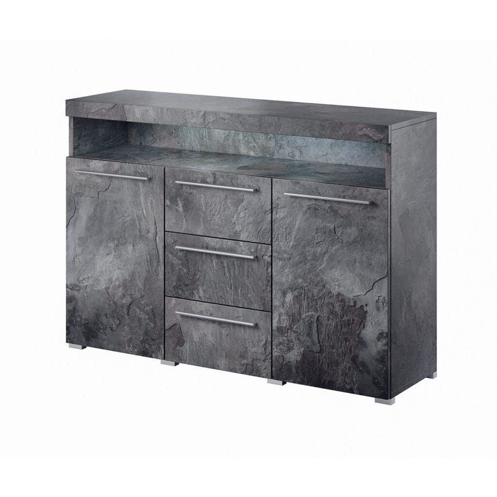 Sideboard Indien 2 Dörrar med 3 Lådor