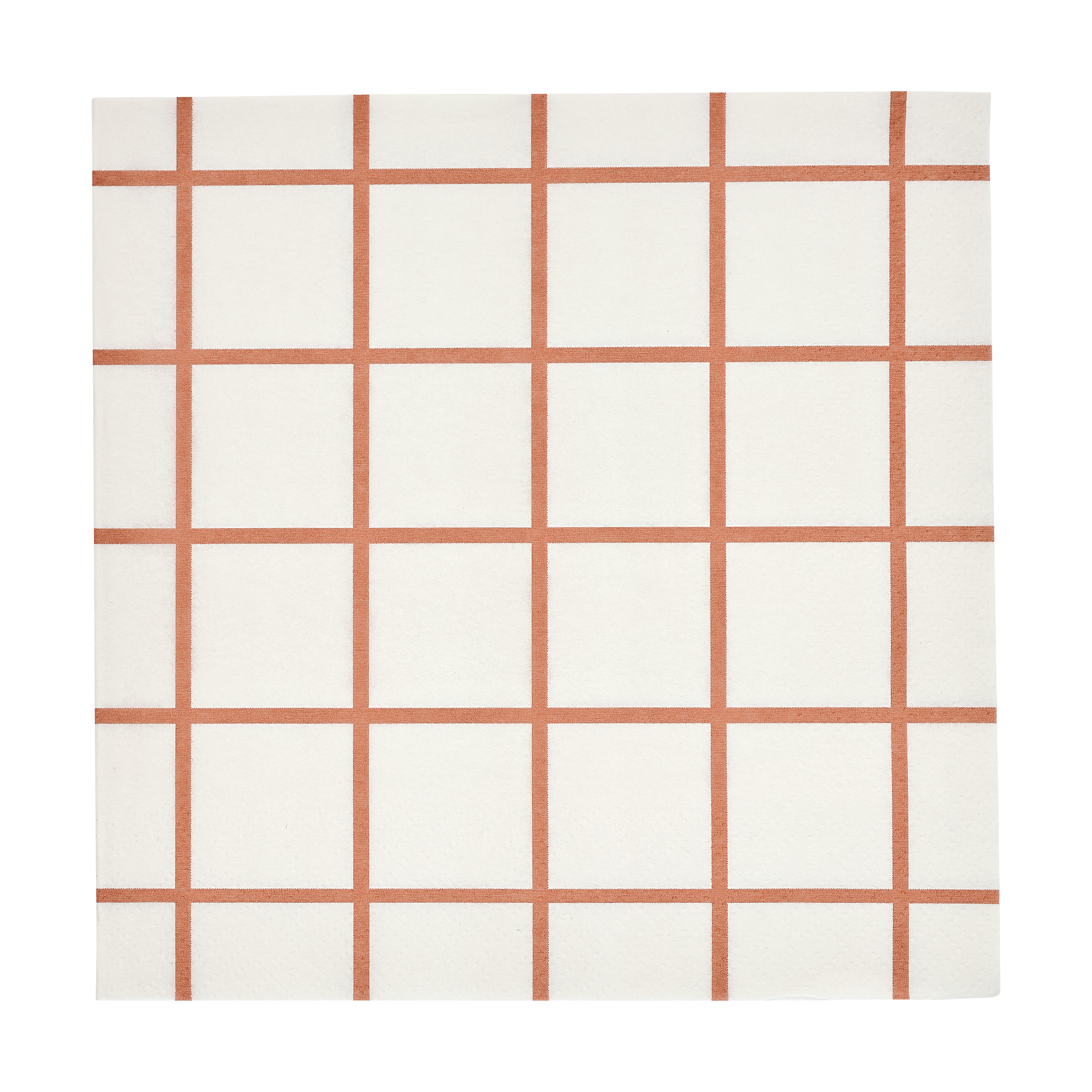 Check & Stripes pappersservett 33x33 cm 20-pack, Beige
