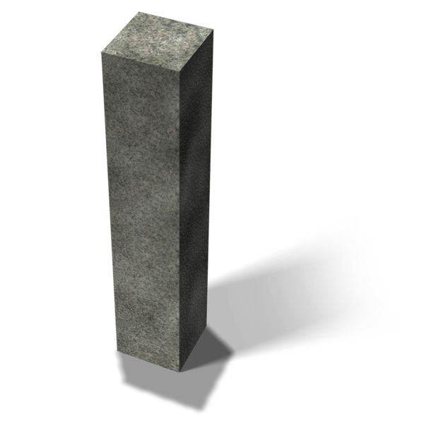 STOPLE BENDERS HUNNEBOSTRAND GRÅ BOHUS, ELEGANT 200X200X1700(1200)MM
