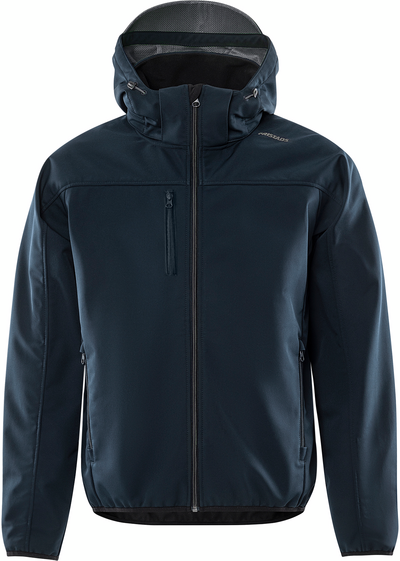 SOFTSHELLJACKA HUVA 4655 GBF MÖRK MARINBLÅ/GRÅ STL 3XL