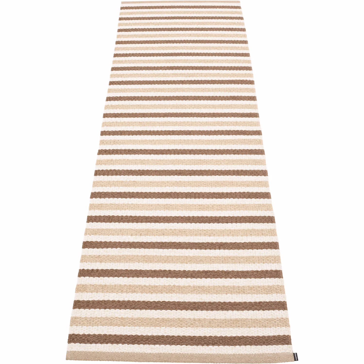 Teo Matta Brun / Beige / Vanilj, 70x240 cm