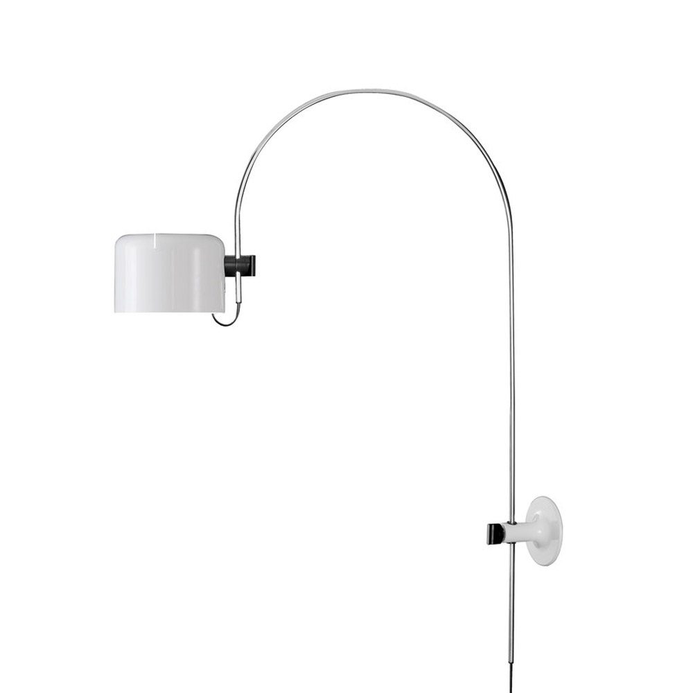 Coupé 1158 vägglampa, white, kromstativ