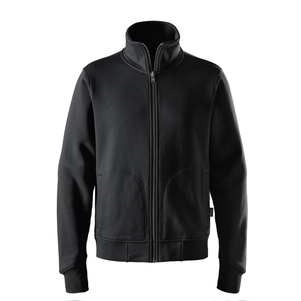 SWEATSHIRTJACKA TJOCK SVART STL XS