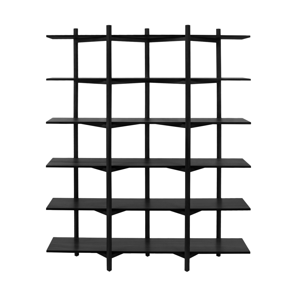 Zig Zag hylla High 175x214 cm, Black