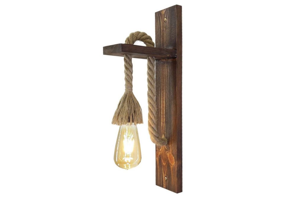 Vägglampa Teyra Valnöt