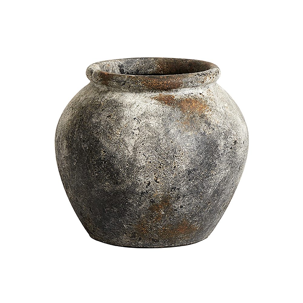 Echo kruka Ø30 cm h25 cm, Rost-grå