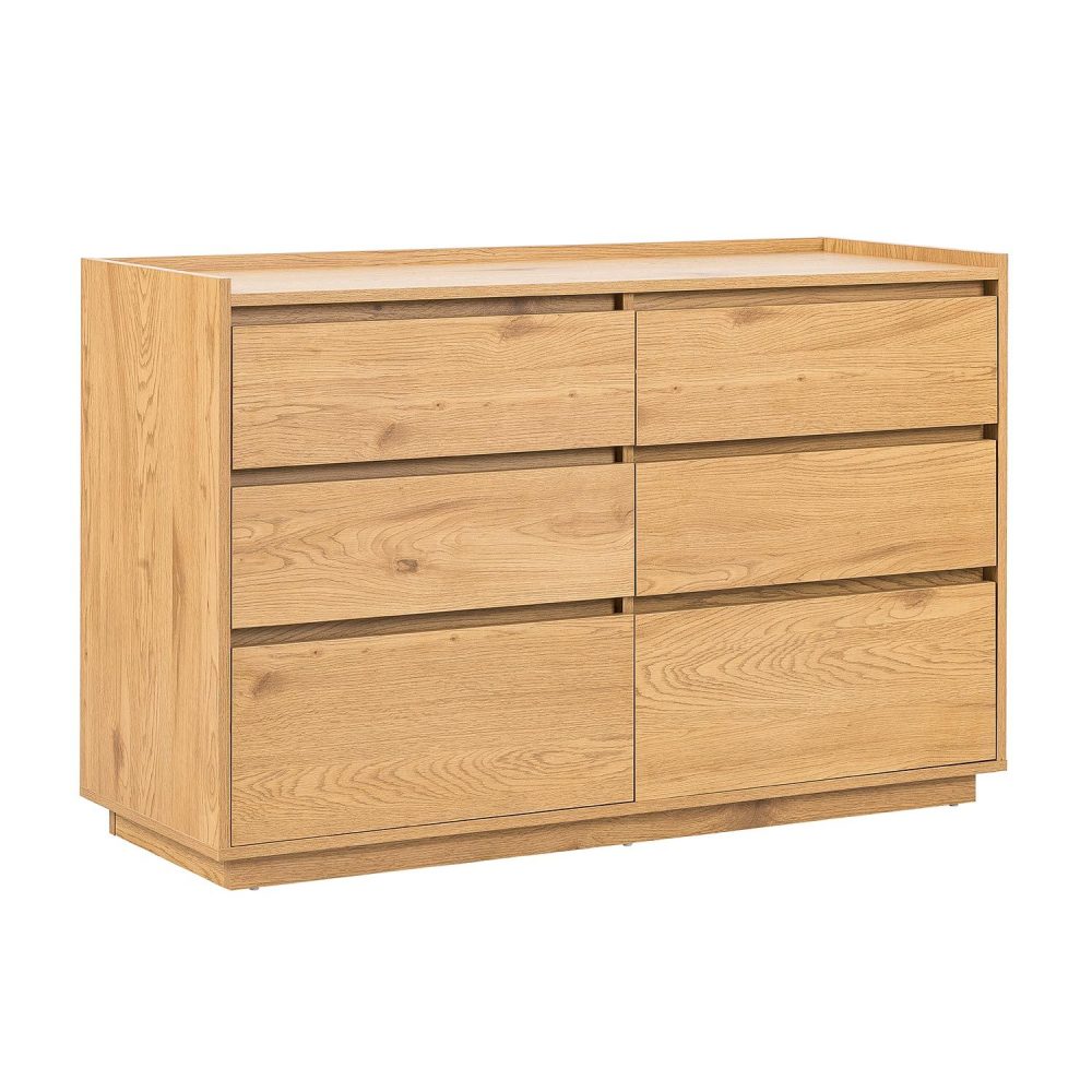 Sideboard Sacha melamin med ekbark 120x40x80 cm