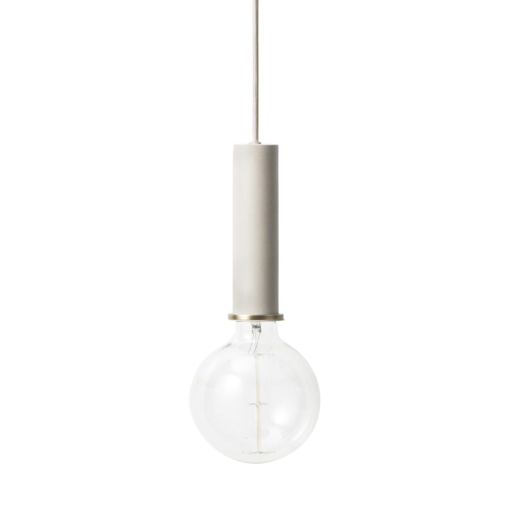 Collect taklampa stor, light grey (grå)