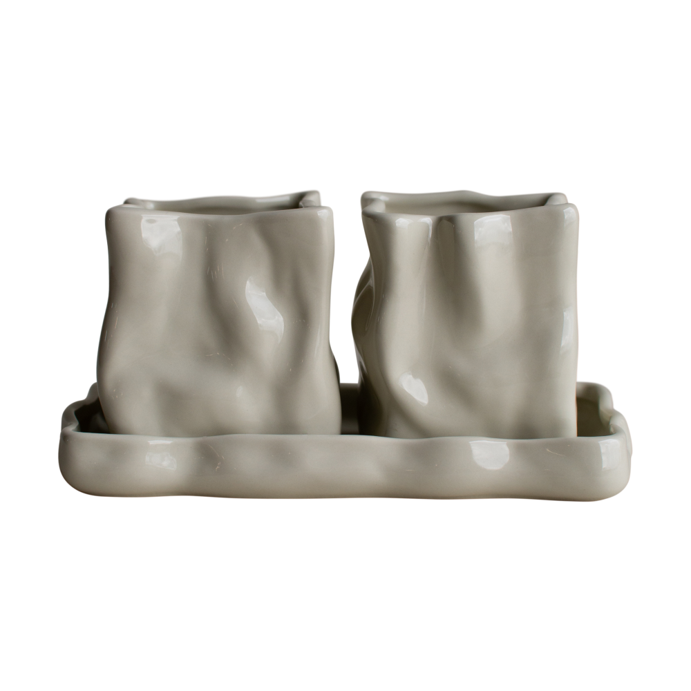 Herb kruka 3 delar, Creme