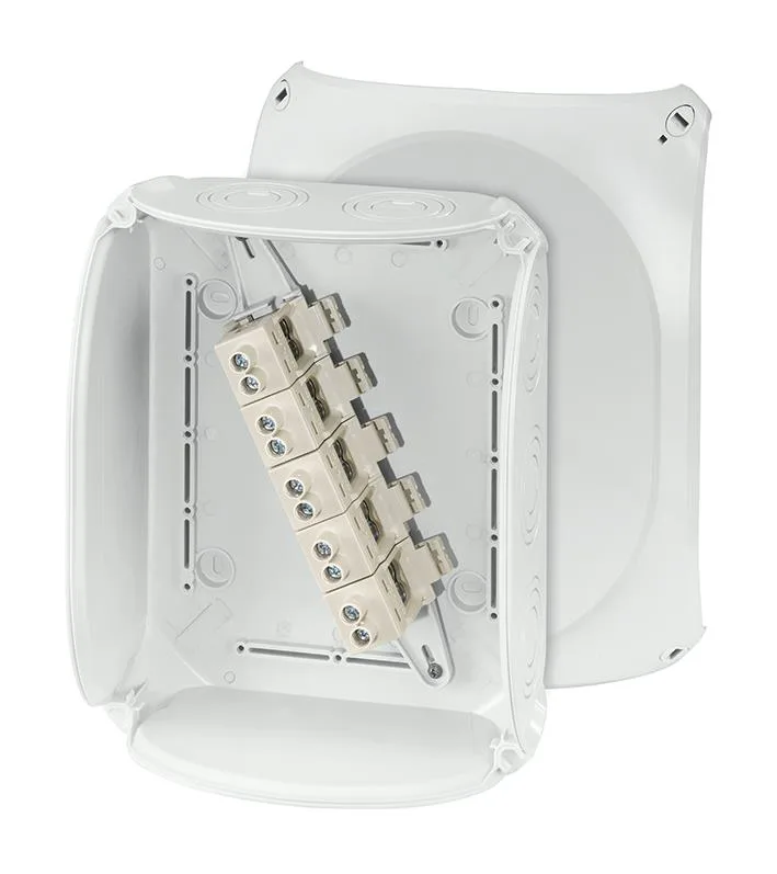 Hensel KF 3535 G Kopplingsdosa grå, IP66, glasfiber, 16-50 mm² 35 mm², 225x295 mm - Bild 2