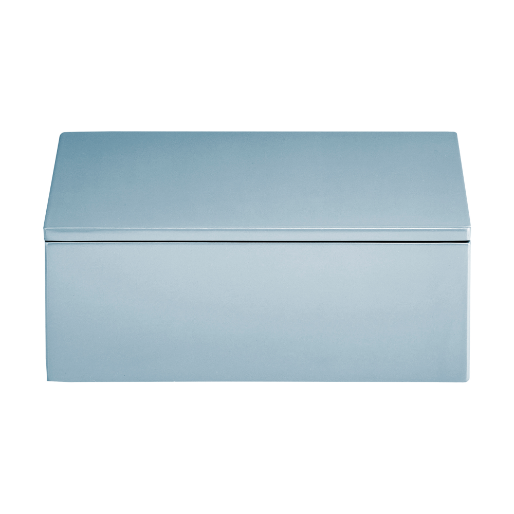Lux lackad förvaringslåda 19x19x7 cm, Powder blue