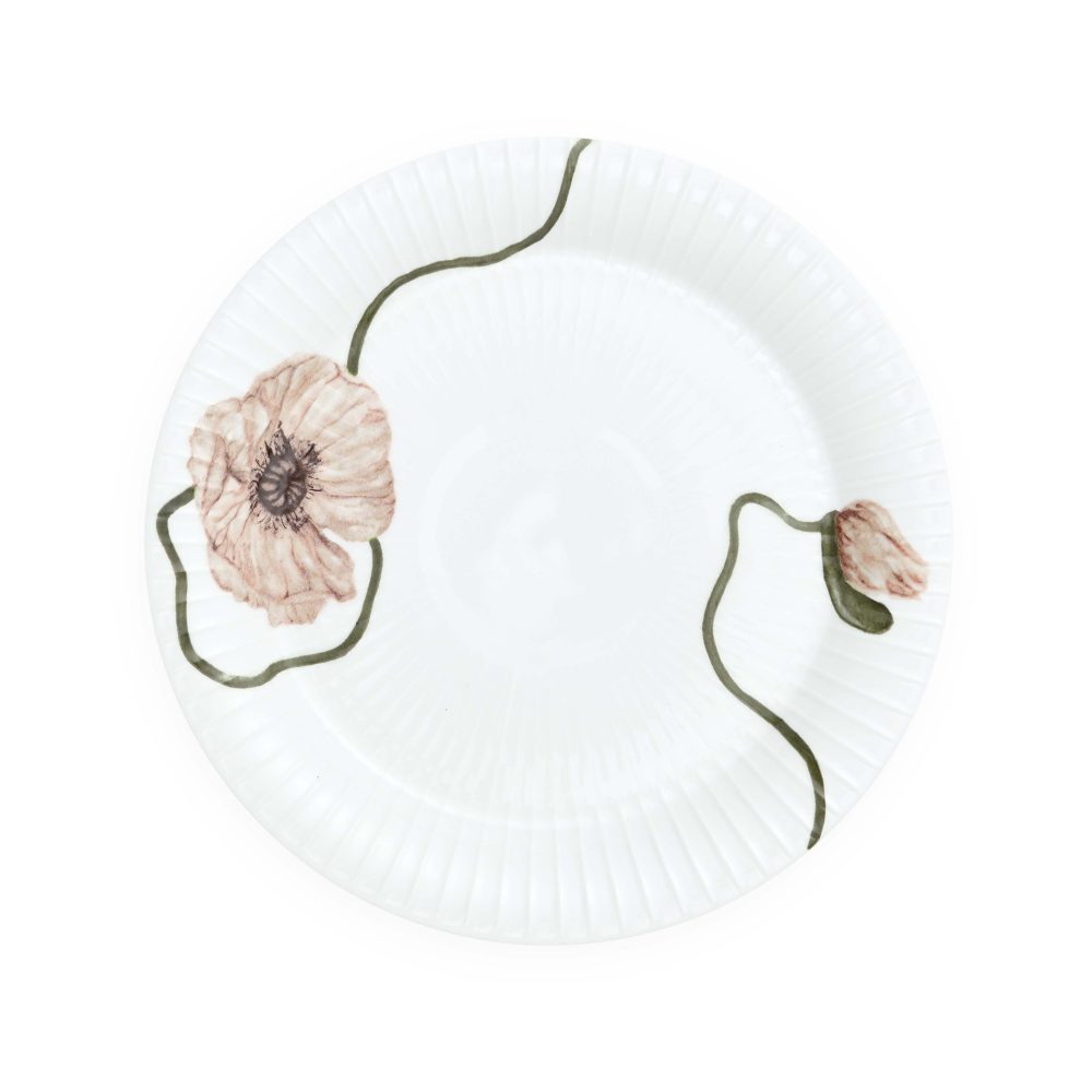 Hammershøi Poppy assiett 22 cm, Vit