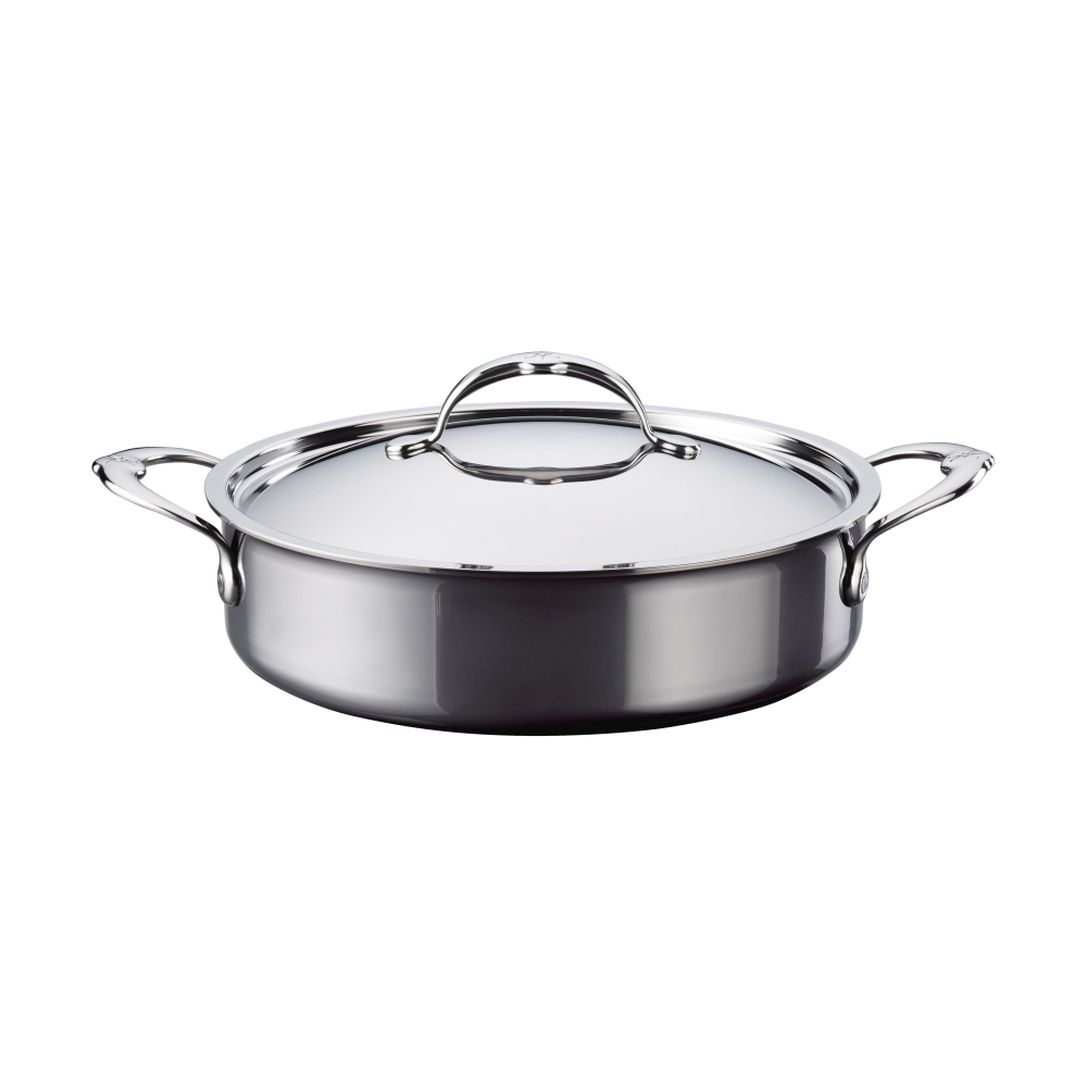 Hestan Nanobond sauteuse med lock 26 cm, Rostfritt stål
