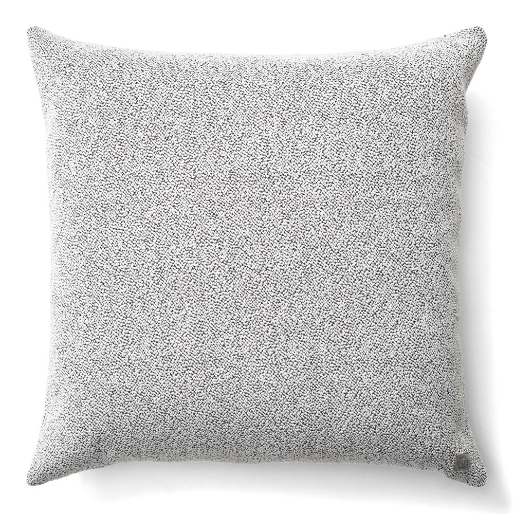 Collect kudde SC28 Boucle 50x50 cm, Ivory & Granite (mörkgrå)