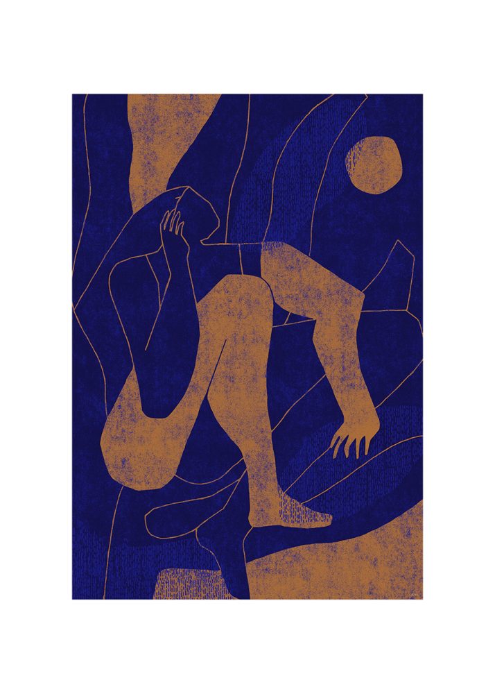 Mujer y Calor 02 poster, 30x40 cm