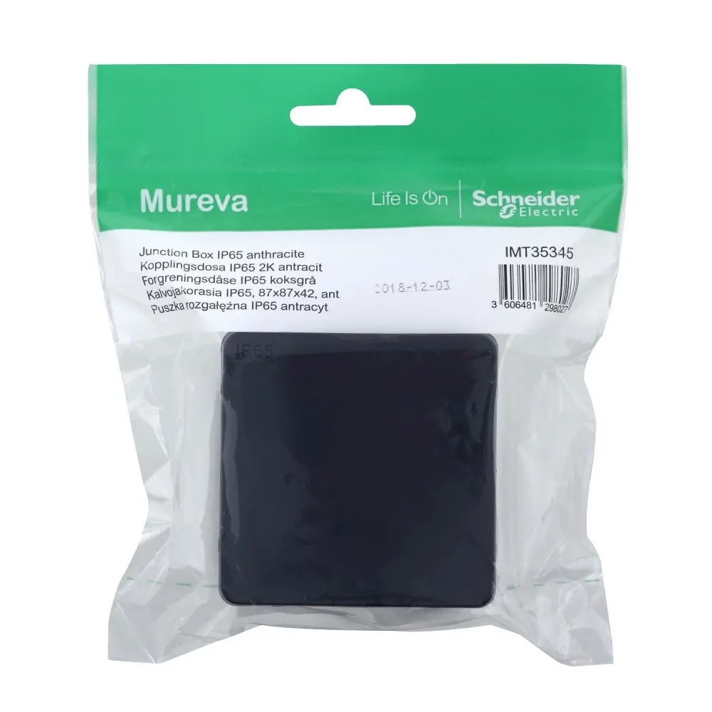 Schneider Electric IMT35345 Kopplingsdosa IP65, 2K, vattentät Antracit - Bild 2