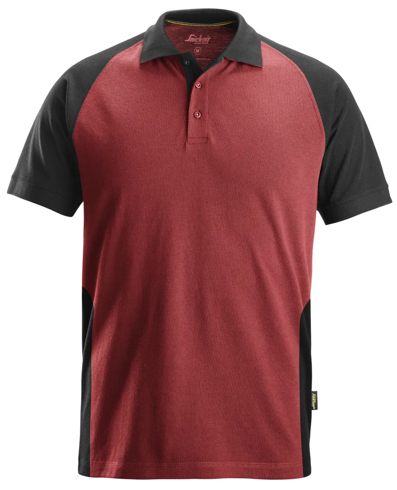Snickers Workwear 2750 Pikétröja röd/svart Röd/svart