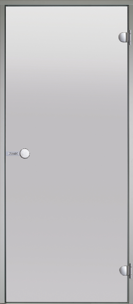 BASTUDÖRR HARVIA ALUMINIUMKARM GRÅ, SATIN 7X19