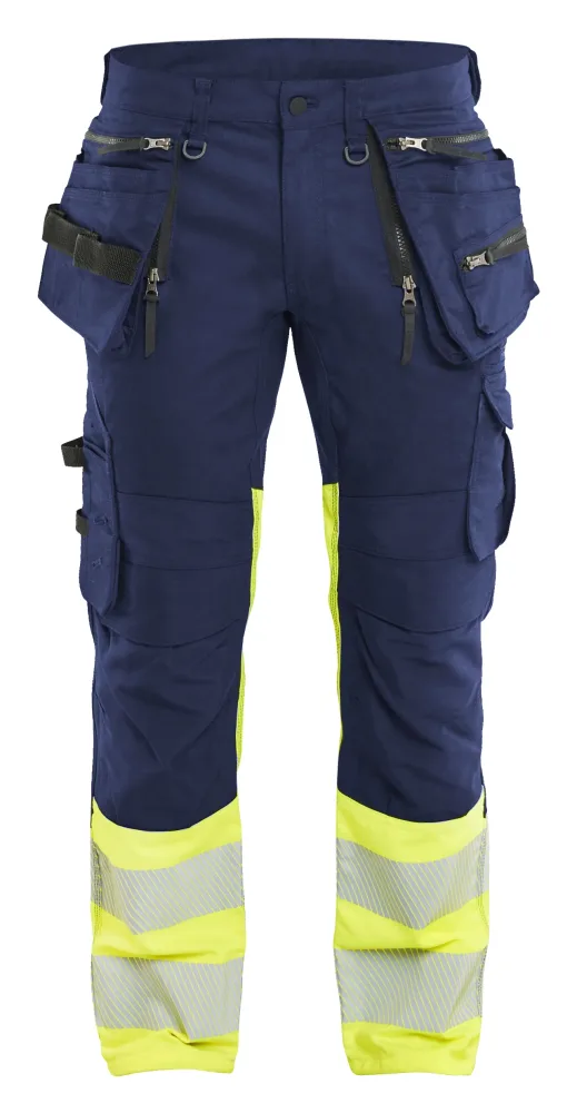 Blåkläder 113011499933C144 Arbetsbyxa varsel, svart/gul Svart/gul