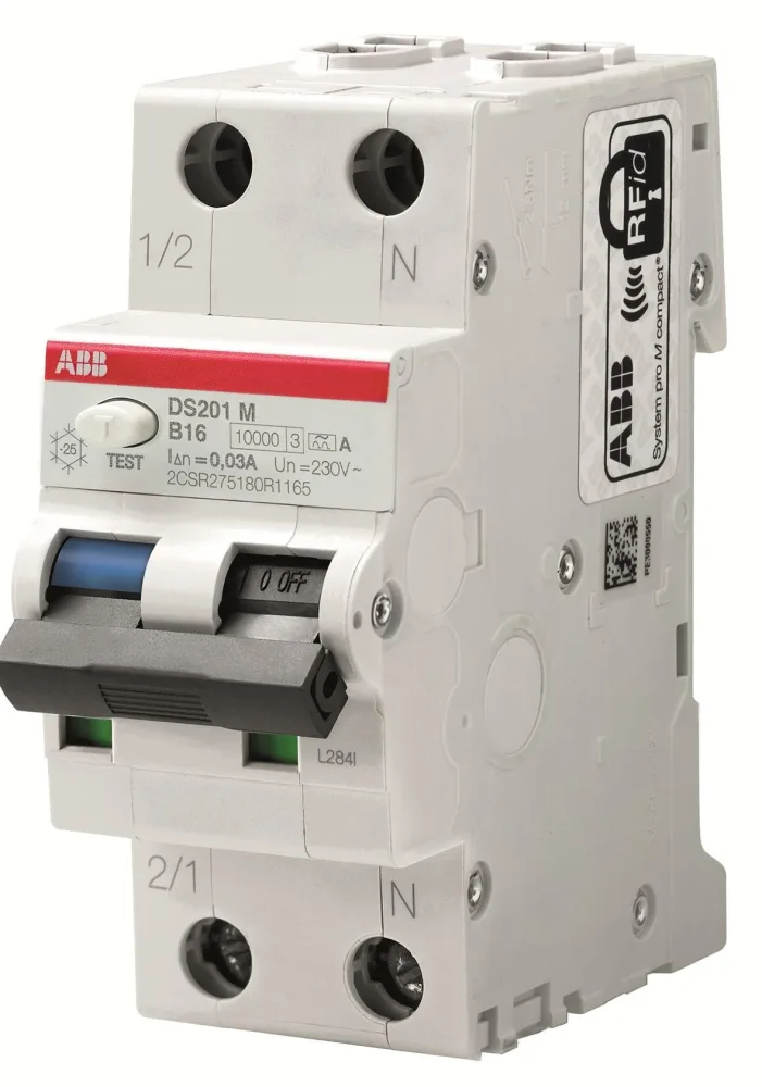 ABB 2CSR275180R2205 Personskyddsautomat 10kA, B-karakteristik, typ A DS201M M B20 A100